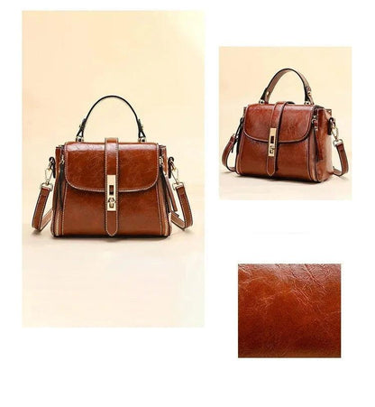 Genuine Leather Handbag - Nina