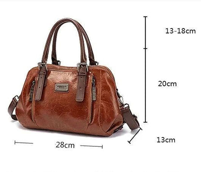 Genuine Leather Handbag - Alice