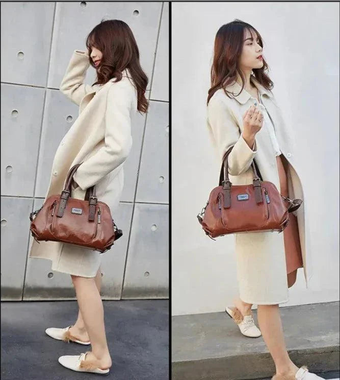 Genuine Leather Handbag - Alice