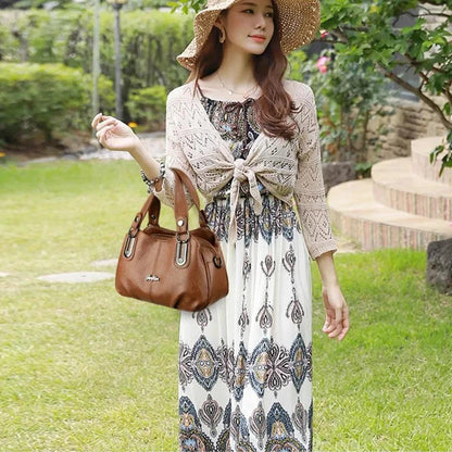 Genuine Leather Handbag - Bianca