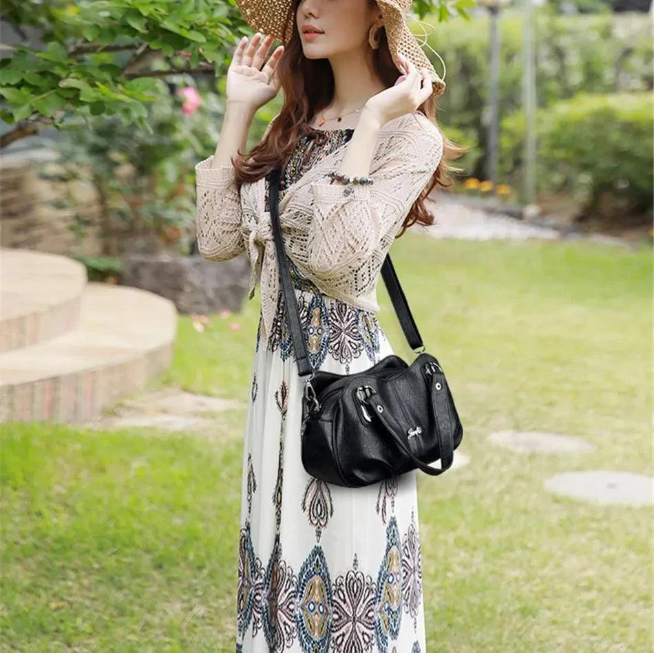Genuine Leather Handbag - Bianca