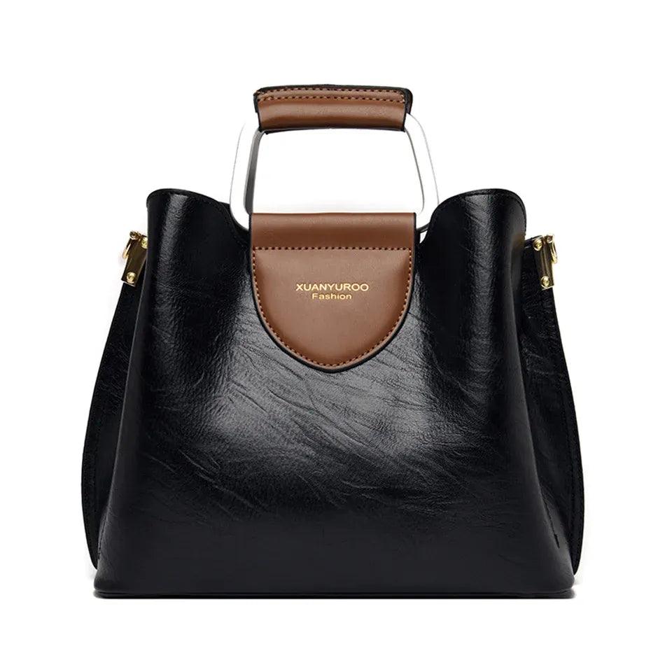 Genuine Leather Handbag - Maya