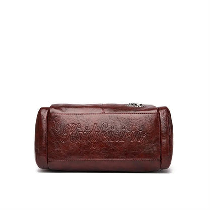Genuine Leather Handbag - Jade
