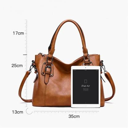 Genuine Leather Handbag - Adrena