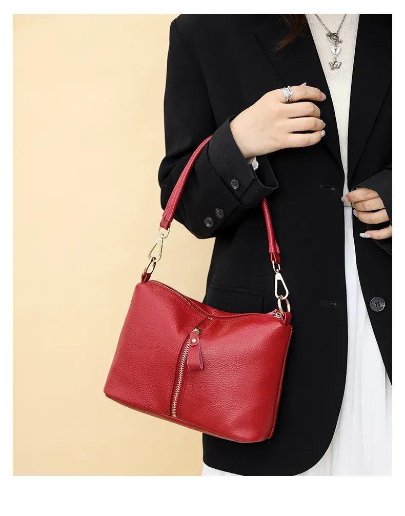 Genuine Leather Handbag - Tatiana