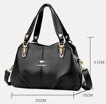 Genuine Leather Handbag - Uiva
